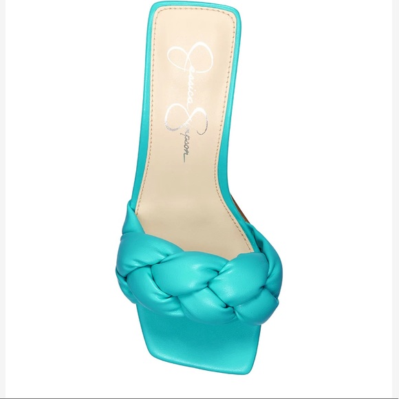 New Jessica Simpson Sassia High Heel Slide in Aqua - Picture 3 of 16